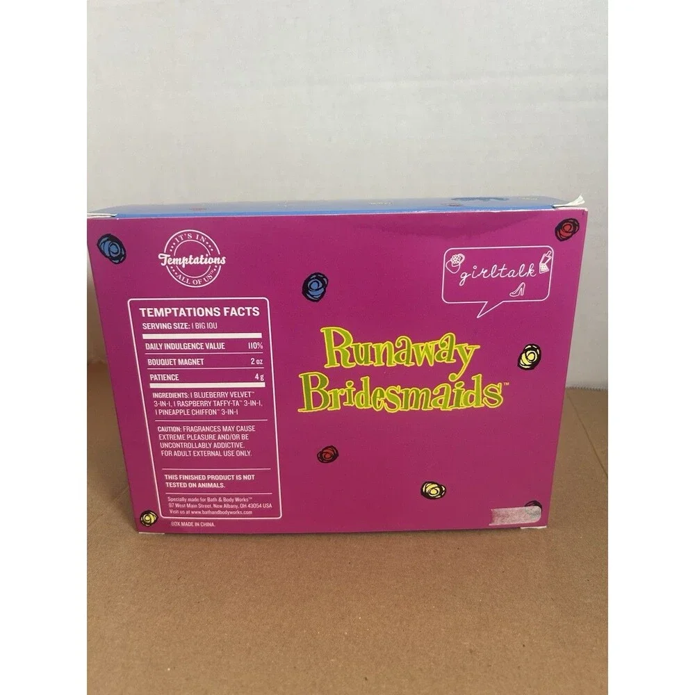 B&BW Runaway Bridesmaids Temptations Gift Set Blueberry Raspberry Pineapple RARE